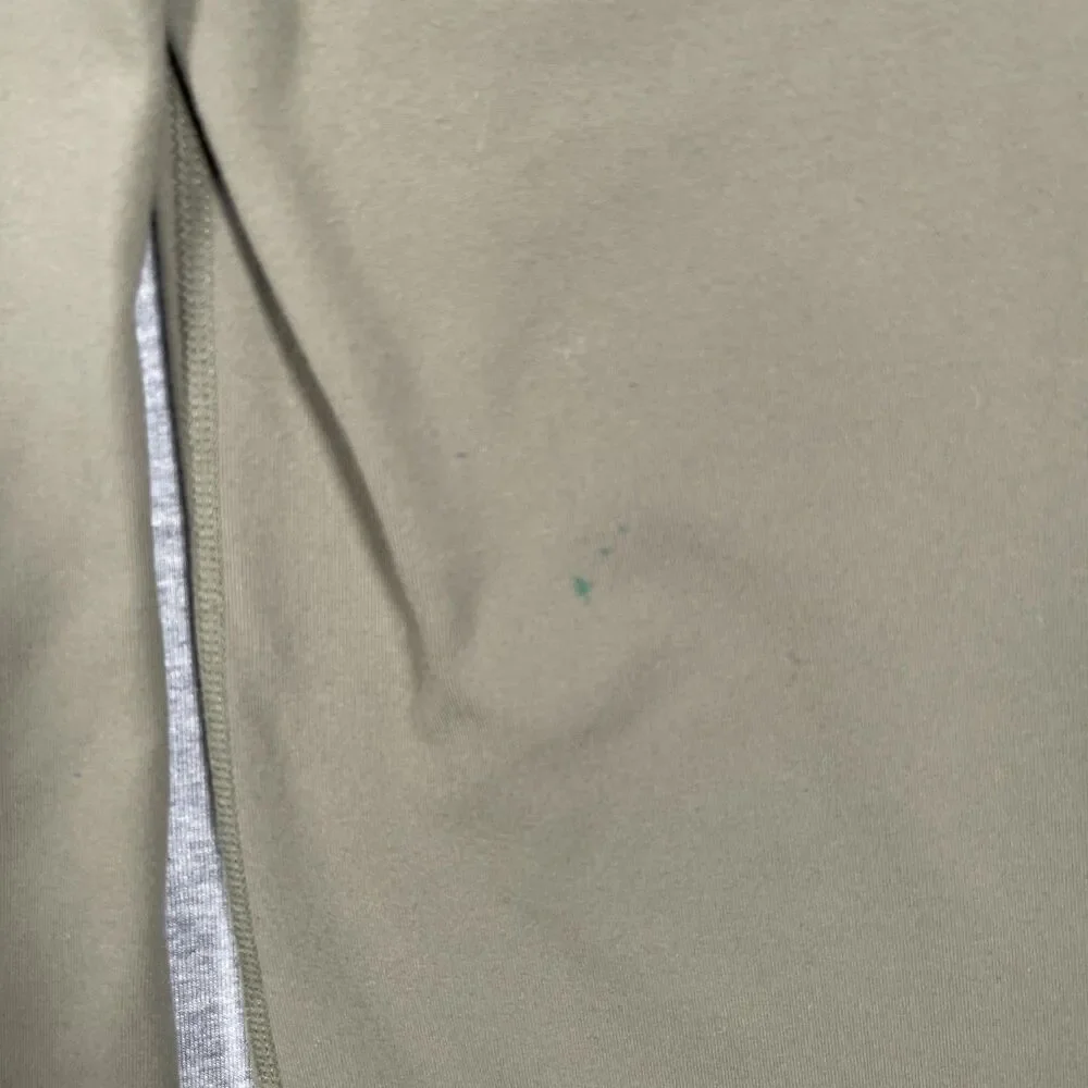 Lululemon Leggings Womens 2 Green Cropped Yoga Slim Pockets Drawstring